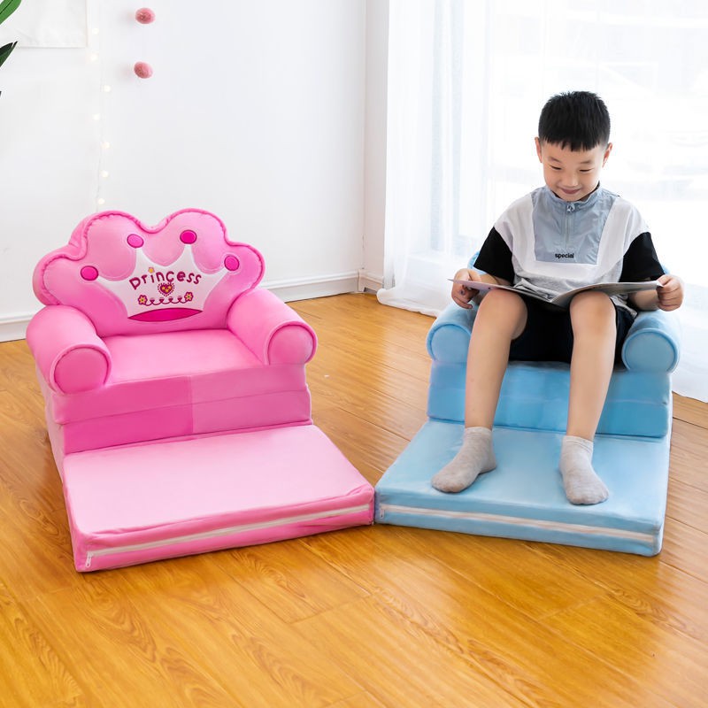♠✒Ghế sofa trẻ em tatami gấp nhỏ hoạt hình người lười biếng dễ thương nằm giường đẩu có thể tháo rời và giặt được <