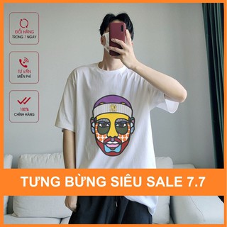 Áo thun tay lỡ unisex freesize dưới 80kg in hình, áo phông tay lỡ unisex freesize in hình ms2002