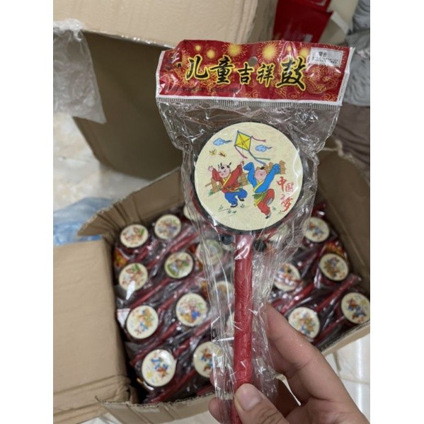 Trống Lắc Cầm Tay cho Bé , Giúp Bé sớm Nhận Thức âm Thanh