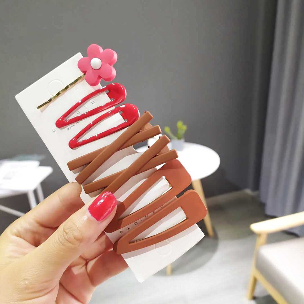 Set kẹp tóc nhiều màu duyên dáng dành cho phái đẹp