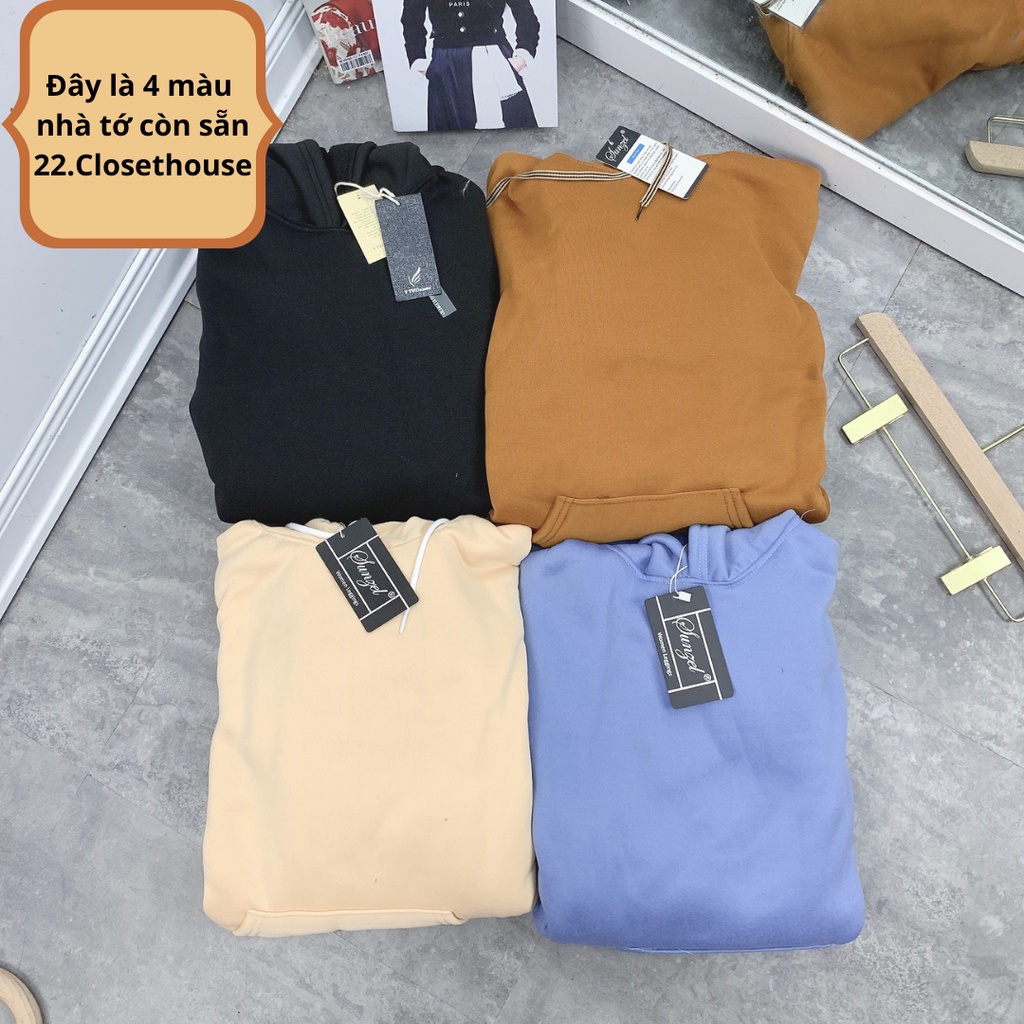 Set hoodie kèm quần jogger - Bộ đồ nỉ bông dày dặn, form rộng Ullzang, không bông xù