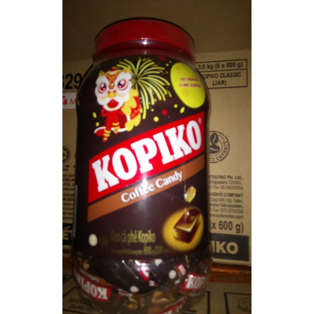 Kẹo kopiko hủ 560gr vị cà phê sữa