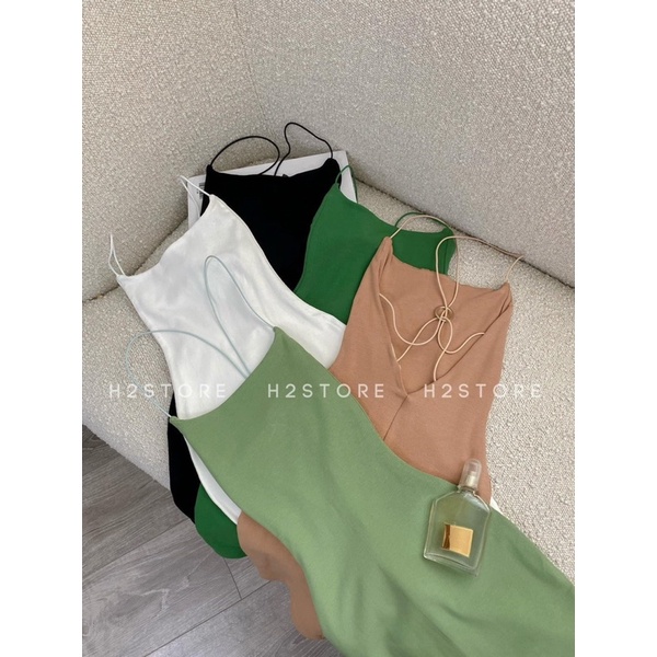 đầm khoen lưng trân aly ( có mút ngực ) - CarotShop