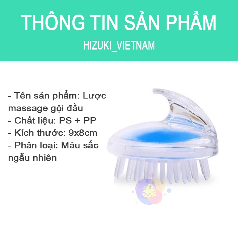 Lược Gội Đầu Massage Giúp Mát Xa Da Đầu