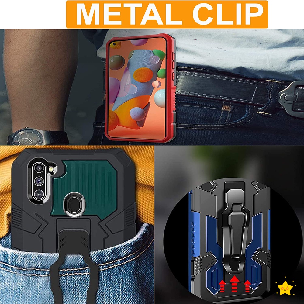 For Xiaomi Mi 10T Pro 11T 11 Lite Anti-knock Armor Phone Protective Case For Redmi Note 8 7 5 6 Pro 8 8A 6 6A 7A Car Holder Back Cover Impact Resistant Casing