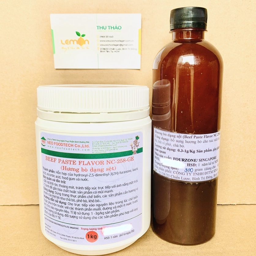 Hương bò đậm đặc dạng sệt, tăng mùi vị cho xúc xích, giò chả, bò viên, nấu phở - Hàng Singapore