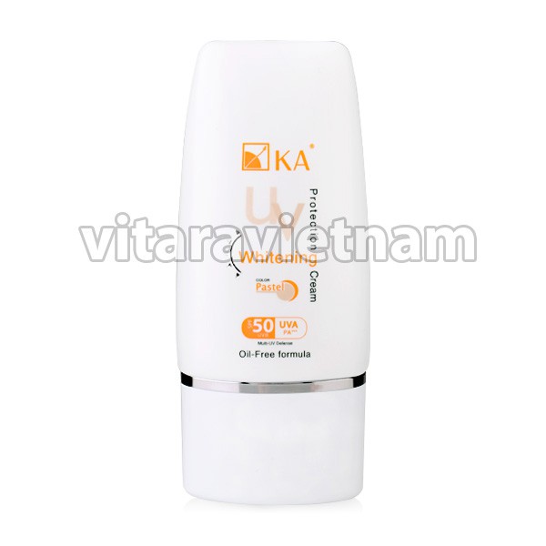 Kem dưỡng da chống nắng trang điểm  KA UV Protection Whitening Cream SPF 50+  PA+++ pastel 15g