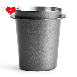 Cốc định lượng bằng thép không gỉ nạp bột cà phê Mug cho máy pha cà phê 58mm màu đen bạc