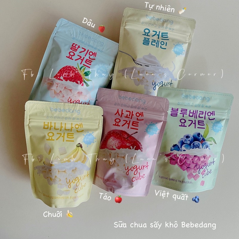 Sữa chua sấy khô hoa quả Bebedang Hàn Quốc