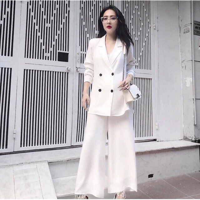 Set blazer kèm quần sang chảnh