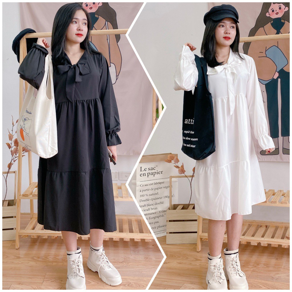 [ Mã FAMAYWA2 giảm 10K đơn 50K] 🌿 VÁY TRẮNG DÀI BÁNH BÈO BUỘC NƠ 💚 ĐẦM BABYDOLL LAVUSA MẶC KỶ YẾU, DÀ LẠT SIÊU ĐẸP | BigBuy360 - bigbuy360.vn