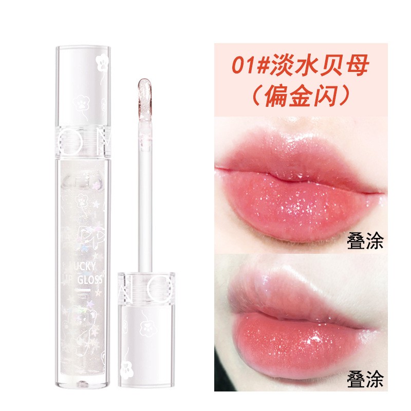 [HÀNG MỚI VỀ] Son bóng nhũ siêu hot OMGA Lucky Crystal Lip Gloss (OG18)