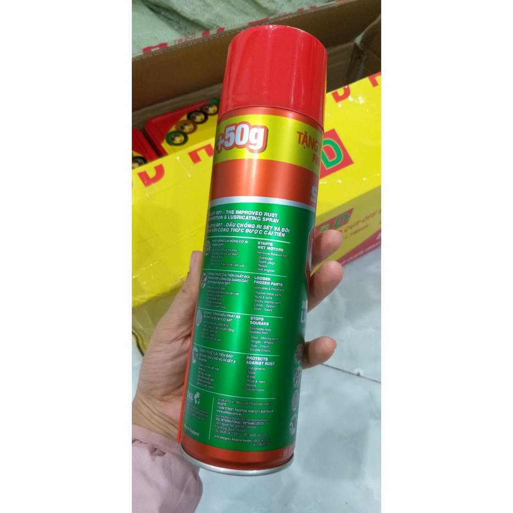 Combo 5 chai BÌNH XỊT,CHAI XỊT  RP7 XỊT CHỐNG RỈ SÉT 350g