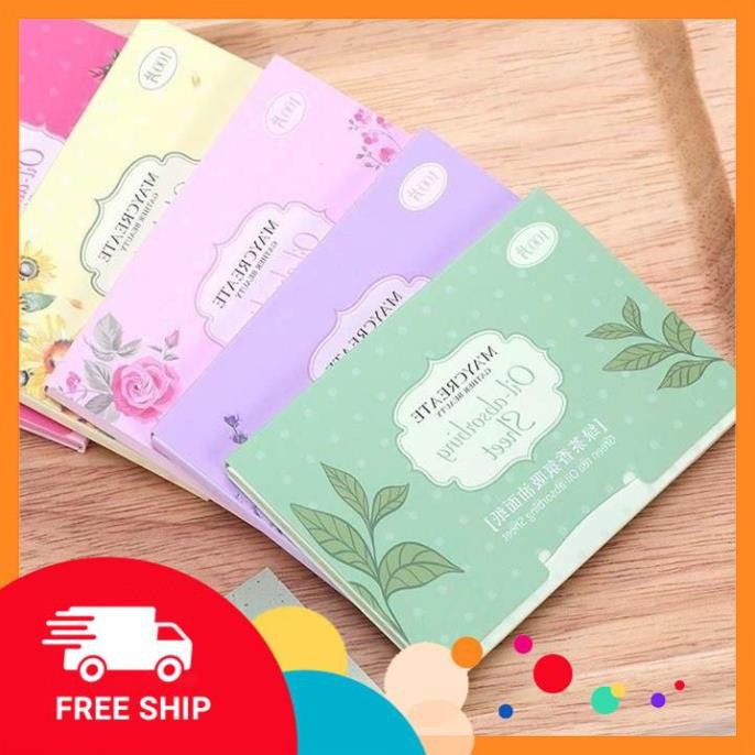 Giấy Thấm Dầu Cực Mịn Set 100 Tờ Xài Thả Ga Mùa Hè Oi Bức