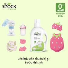 Nước giặt xả quần áo trẻ em Organic cho trẻ sơ sinh Dr Spock 2000ml (Chứng nhận hữu cơ USDA Organic)