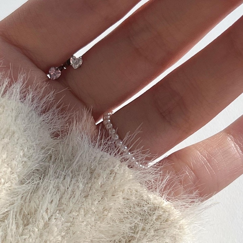 𝐯𝐞𝐥𝐯𝐞𝐭𝐩𝐢𝐧𝐤.𝐚𝐜𝐜🇰🇷| Khuyên tai thép không gỉ đá hình trái tim 2 màu