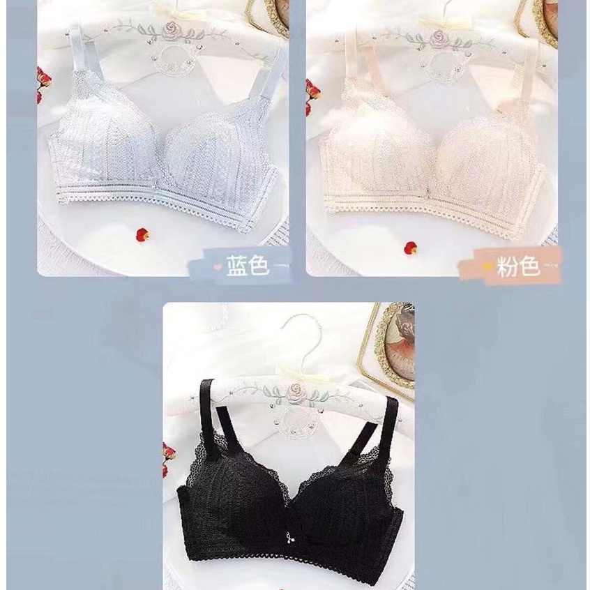 Áo ngực nâng ngực không gọng siêu đẩy tạo khe,Áo lót ren bản lưng to đệm 2CM che mỡ lưng mỡ nách hàng Cao Cấp