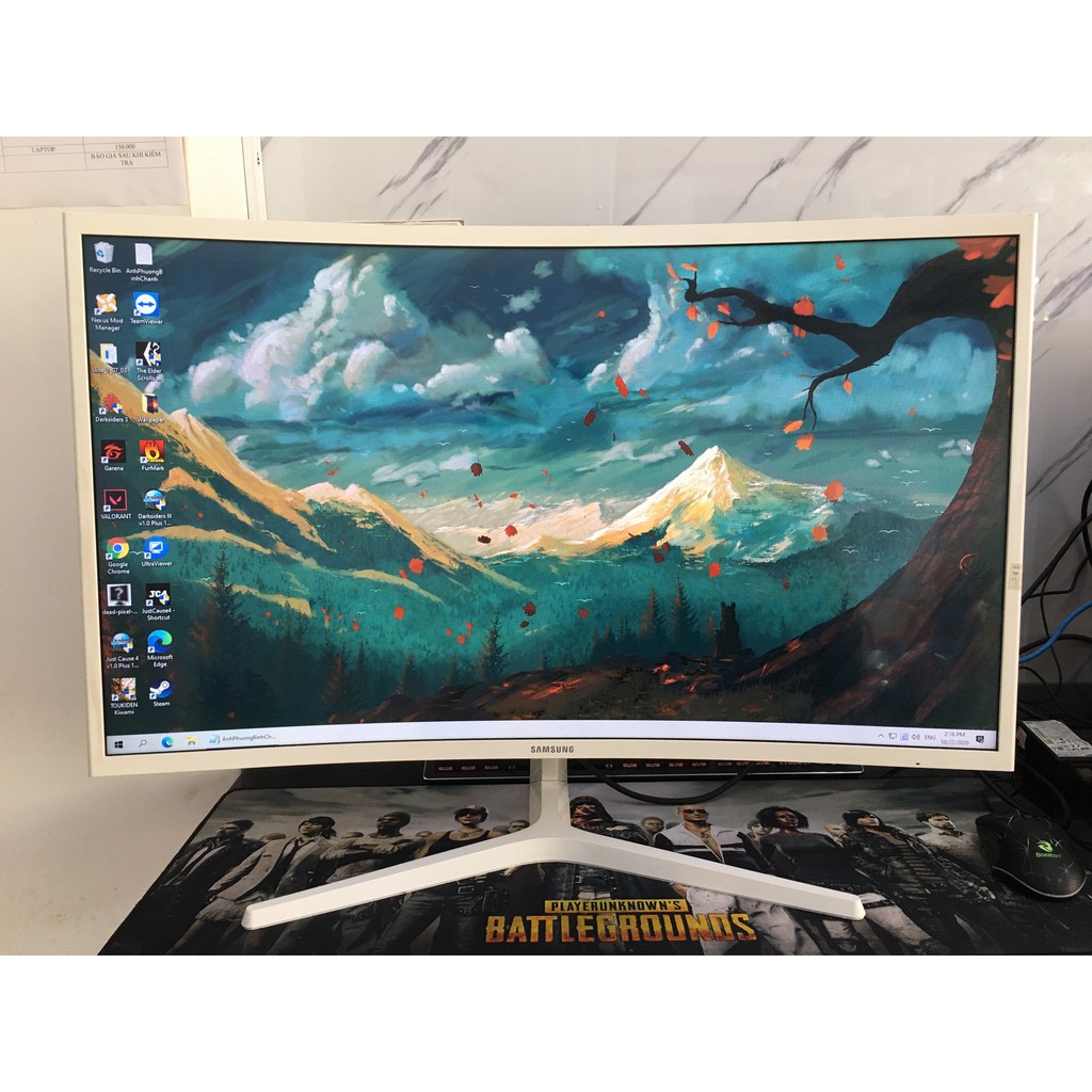 Màn hình Samsung 32F395 32" CONG, màu trắng