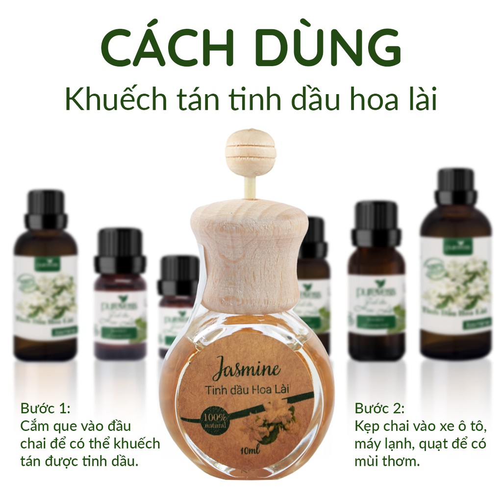 Tinh dầu Khuếch Tán Hoa Lài Purevess giúp thư giãn, ngủ ngon