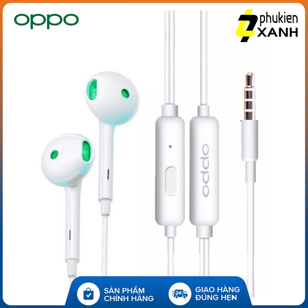 Tai Nghe OPPO Màng Xanh Chính Hãng - Tai Nghe Nhét Tai Có Dây 3.5mm - Tích Hợp Micro