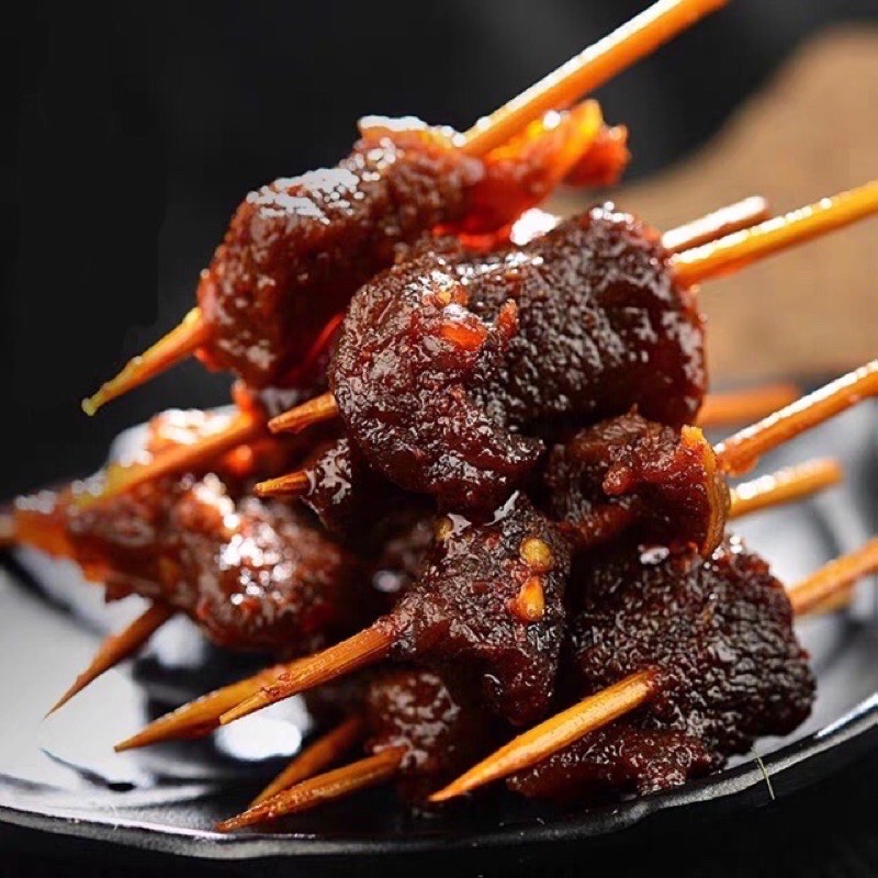 Thịt xiên nướng tẩm vị cay đặc biệt gói 65g