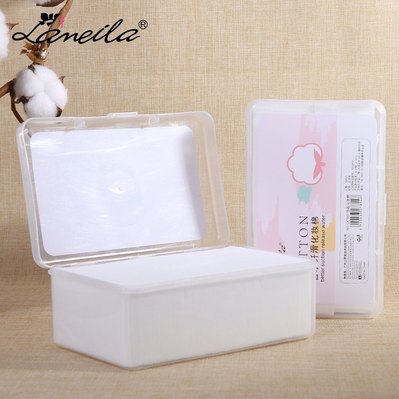 Bông Tẩy Trang Lameila Sandwich Cosmetic Cotton Hộp 1000 Miếng Tha Hồ Xài-W50-C02T3