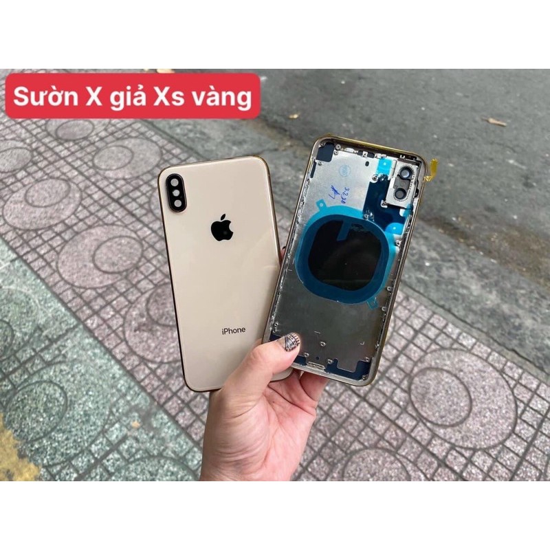 vỏ sườn thay thế ip x độ lên xs cực đẹp