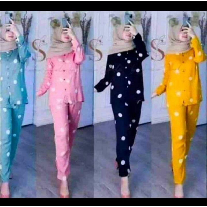 Bộ Rayon Chấm Bi