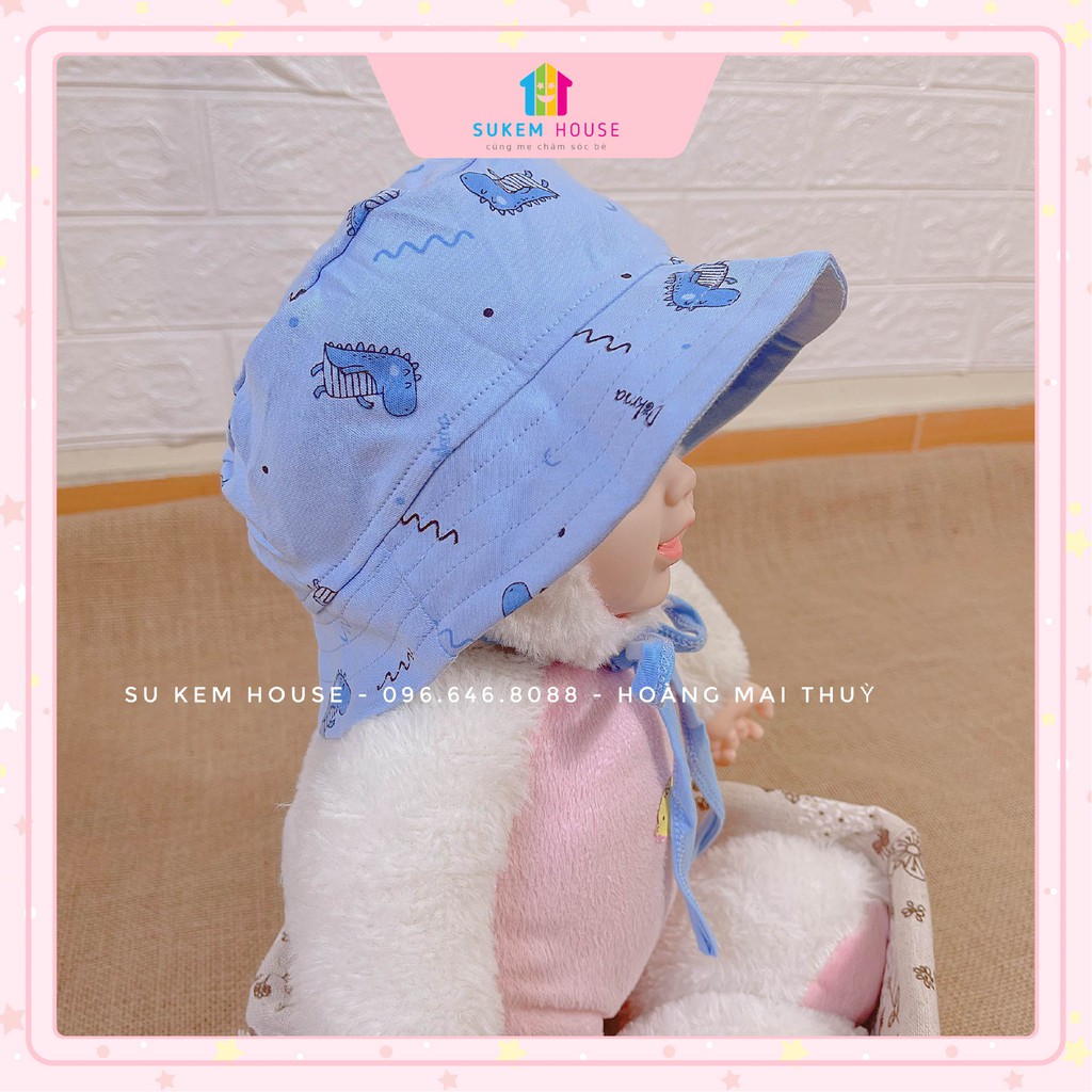 Mũ vải rộng vành cho bé trai/bé gái Dokma DS186 họa tiết xinh xắn 😍
