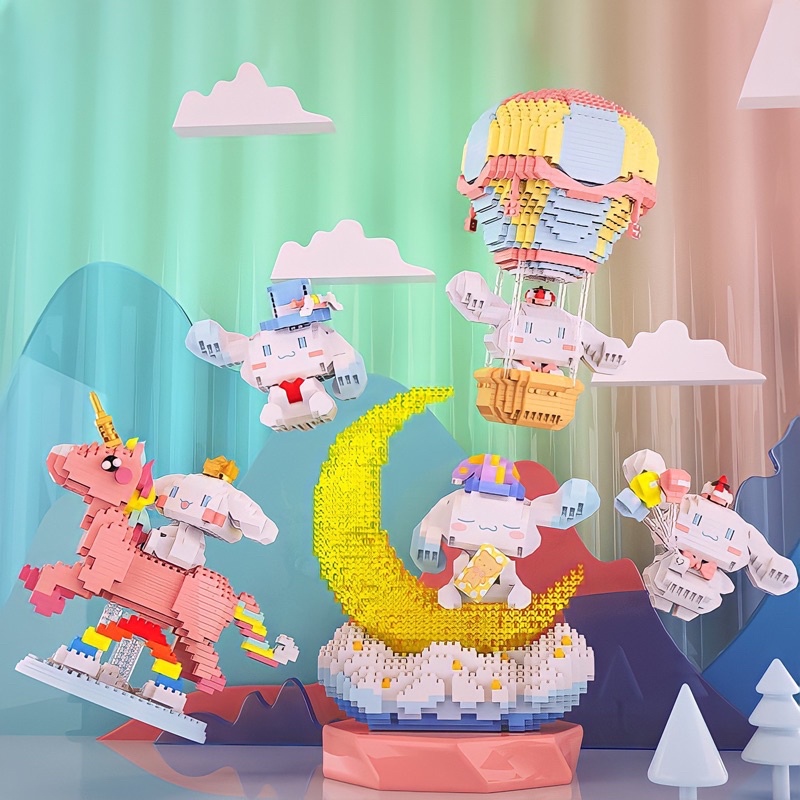 Mô Hình Cinnamoroll Unicorn Lắp Ráp 3D