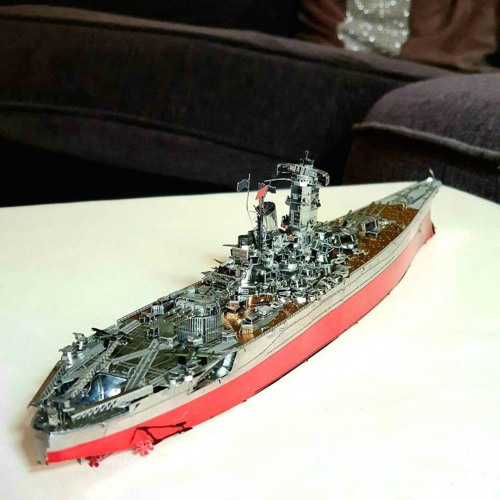 Mô Hình Kim Loại Lắp Ráp 3D Piececool Thiết Giáp Hạm Yamato Battleship