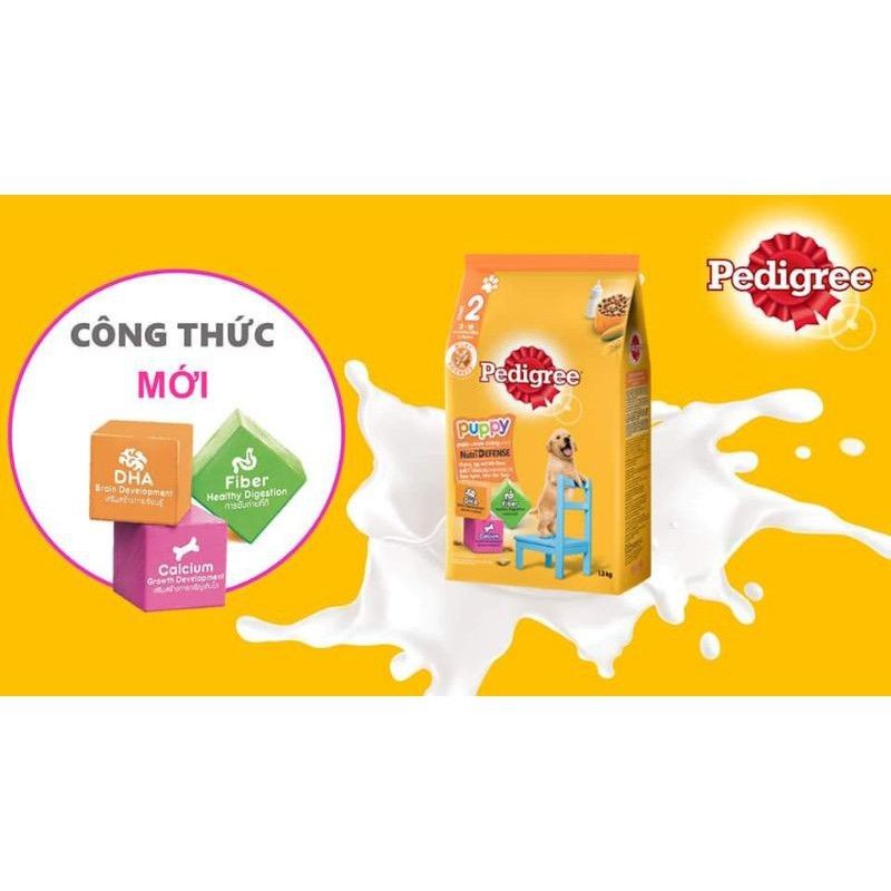 PEDIGREE PUPPY - thức ăn chó con vị gà trứng sữa gói 1.3kg