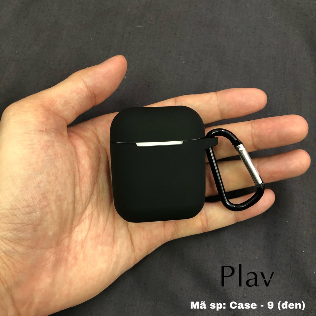 Vỏ Bao Airpods Đựng Tai Nghe Airpod - 𝗖𝗮𝘀𝗲 𝗮𝗶𝗿𝗽𝗼𝗱𝘀 Silicone màu trơn Plav