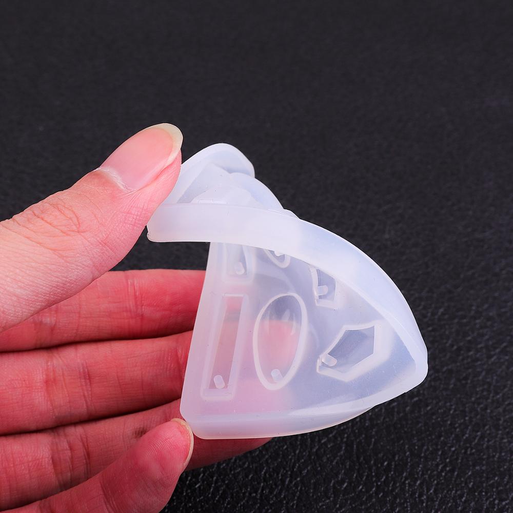 Khuôn nhựa silicone hình tam giác làm mặt dây chuyền DIY bằng epoxy resin
