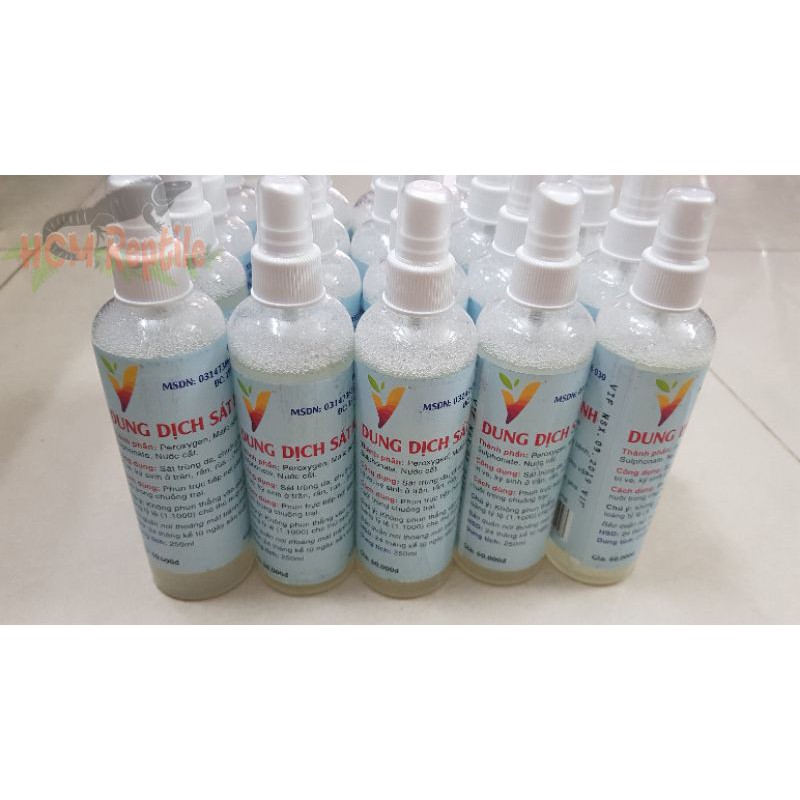 Chai xịt dung dịch sát khuẩn, trị nấm, kí sinh VIF dành cho bò sát
