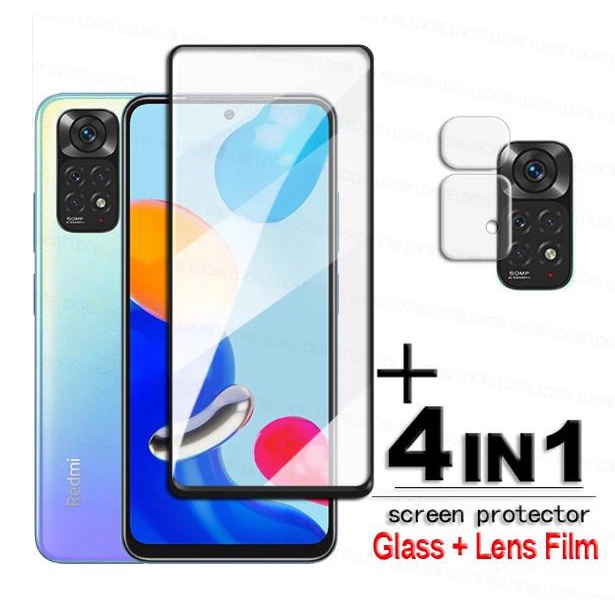 Ốp Điện Thoại Kính Cường Lực 4 Trong 1 Bảo Vệ Ống Kính Máy Ảnh Dành Cho Xiaomi Redmi Note 10 Pro Note 10 Pro Note 10 Pro