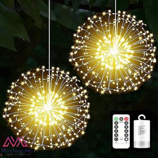 Đèn pháo hoa trang trí pin và remote điều khiển tiện lợi