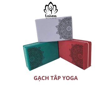 Gạch tập yoga xốp 300g in hoa nda , gạch yoga ,