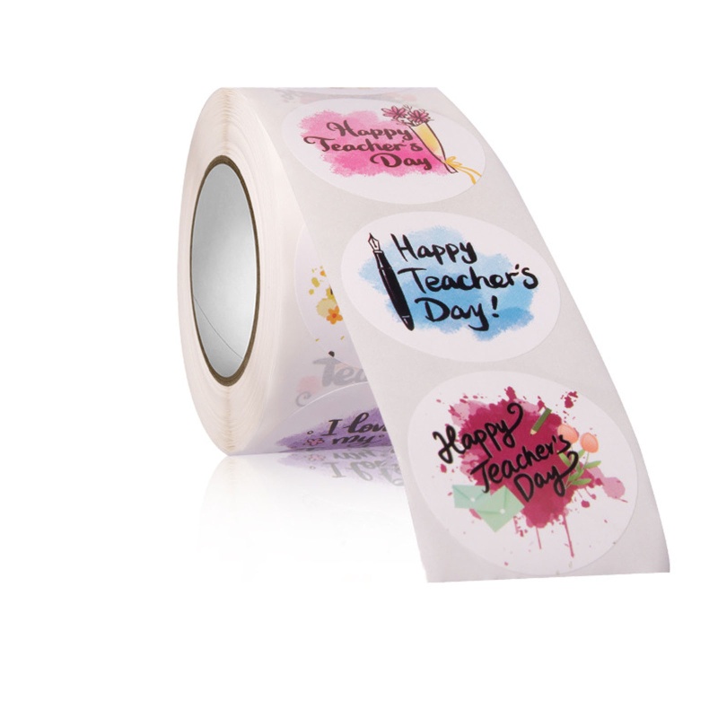 Miếng sticker trang trí thiệp chúc mừng ngày nhà giáo in chữ thank you