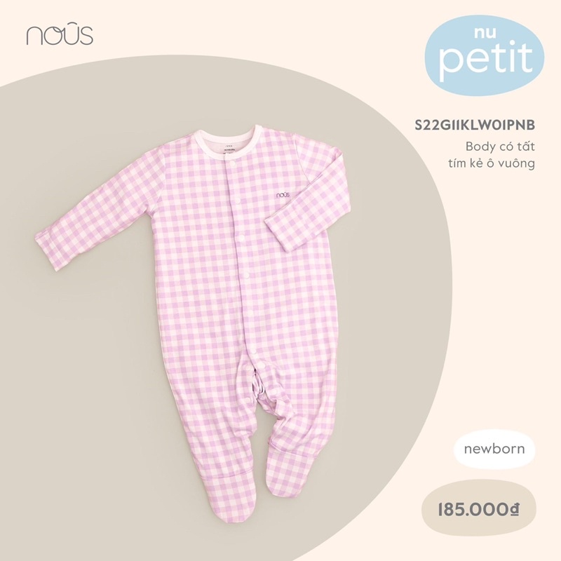 NOUS Bodysuit Newborn sơ sinh thương hiệu NOÛS cho bé