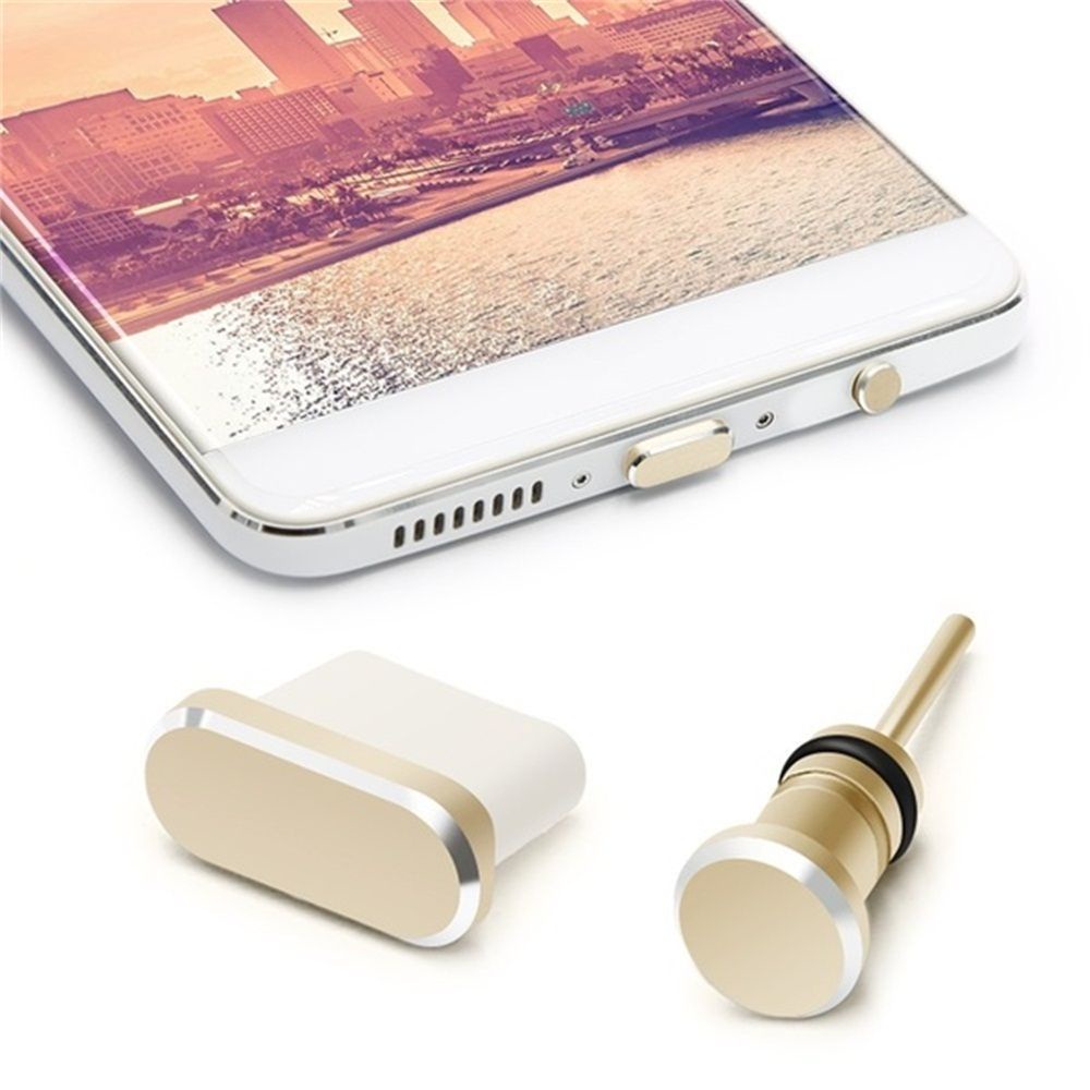 Set nút đậy cổng sạc usb loại c và 3.5mm chống bụi dành cho Samsung S10