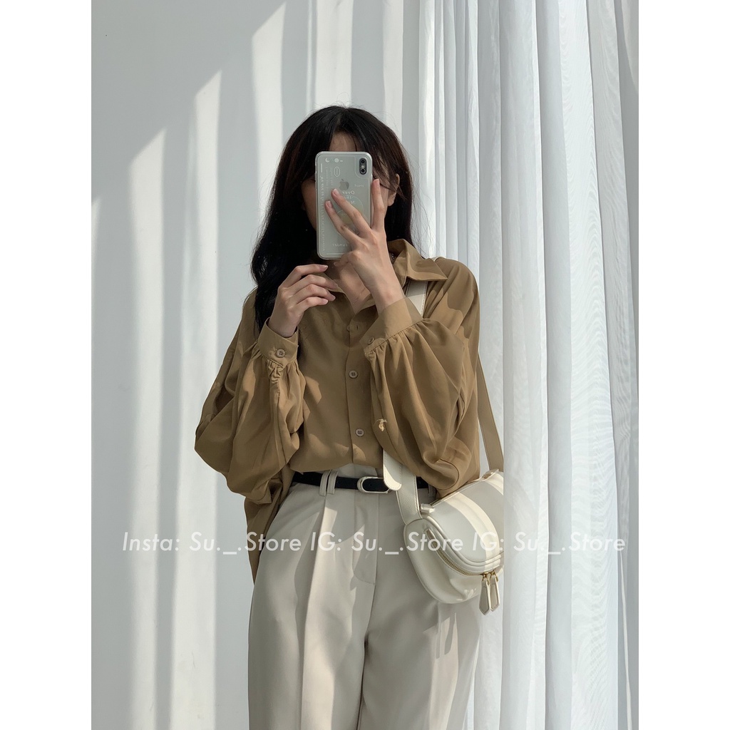 Áo sơ mi tay bồng đuôi tôm A2201 SUSTORE