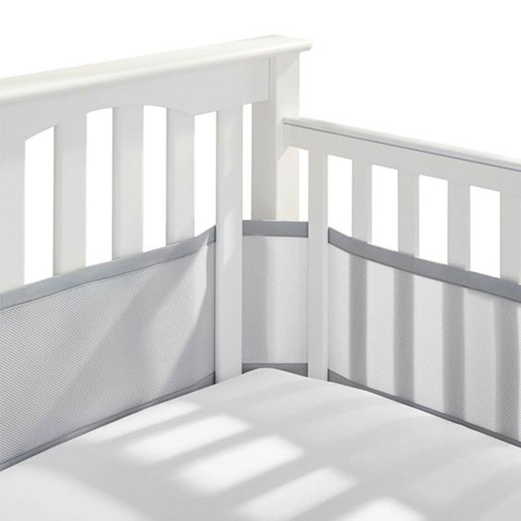 Set 2 miếng đệm lưới thoáng khí chắn cũi trẻ em tiêu chuẩn