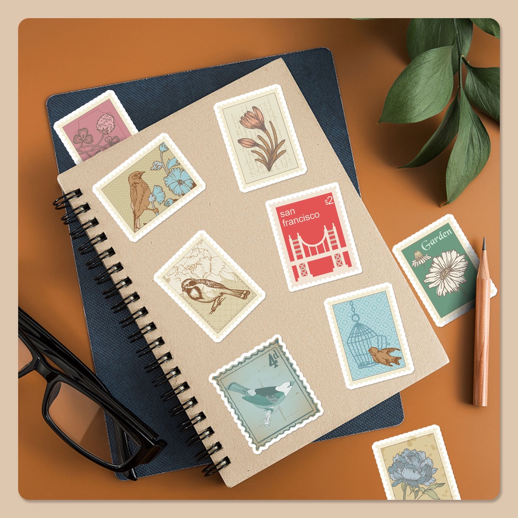 Set 50 Tấm Nhãn Dán Trang Trí Đa Năng Phong Cách Graffiti Độc Đáo