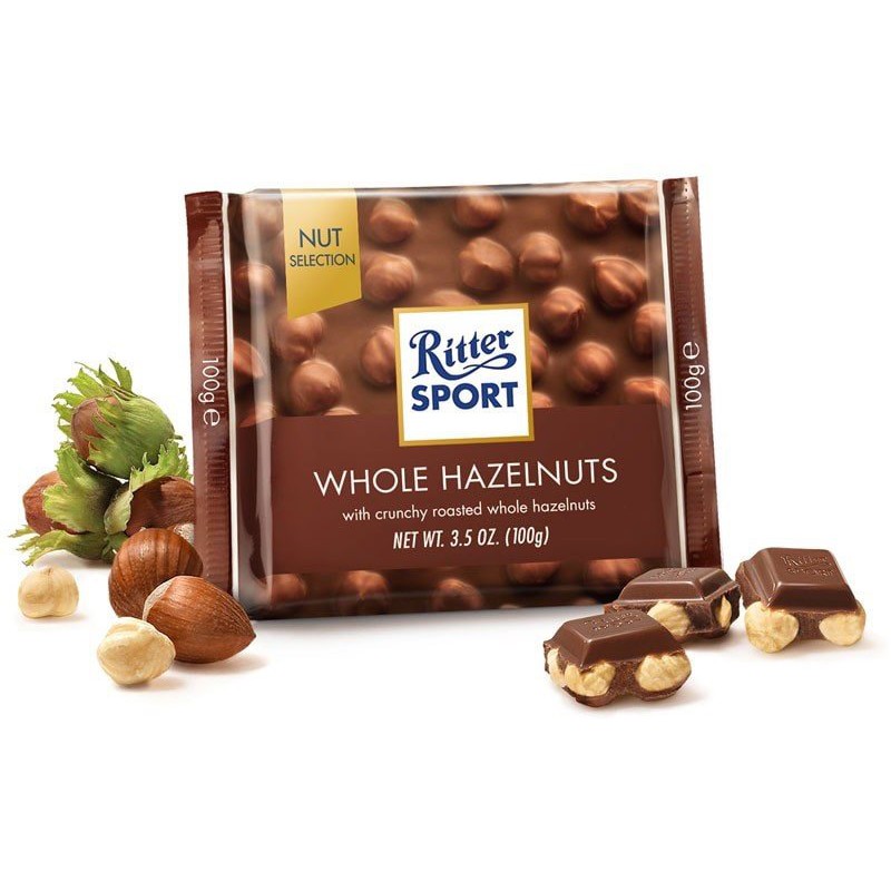 Socola Sữa Nhân Hạt Dẻ Ritter Sport 100g - XUẤT XỨ: ĐỨC