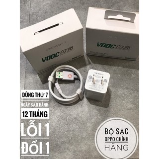 Bộ Sạc Nhanh VOOC 2.0 Oppo F9 - Cáp Micro-USB 7PIN - Hàng Fullbox bảo hành 1 năm