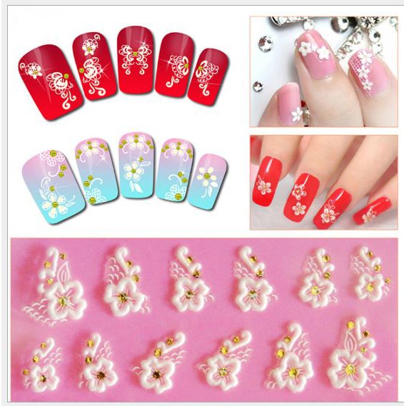 Sticker nổi 3D trang trí móng