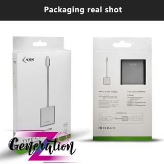 CÁP CHUYỂN USB TYPE-C RA VGA SSK SHU-C015