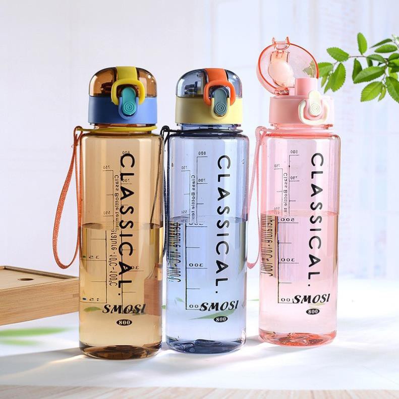 Bình đựng nước ✅FREESHIP✅ Nhựa Classical có quai xách, Bình nước detox có lõi lọc pha trà