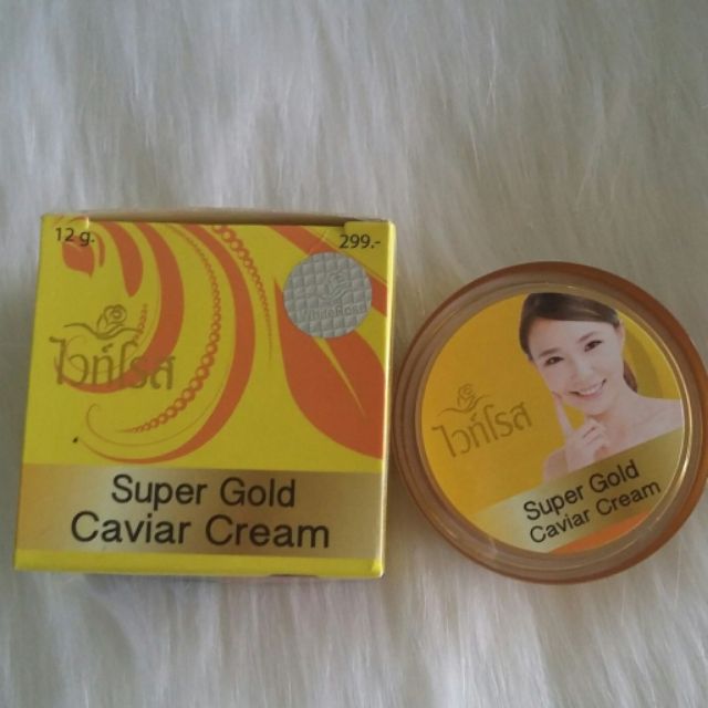 Kem Dưỡng Trắng Da Face Super Gold Caviar Thái Lan